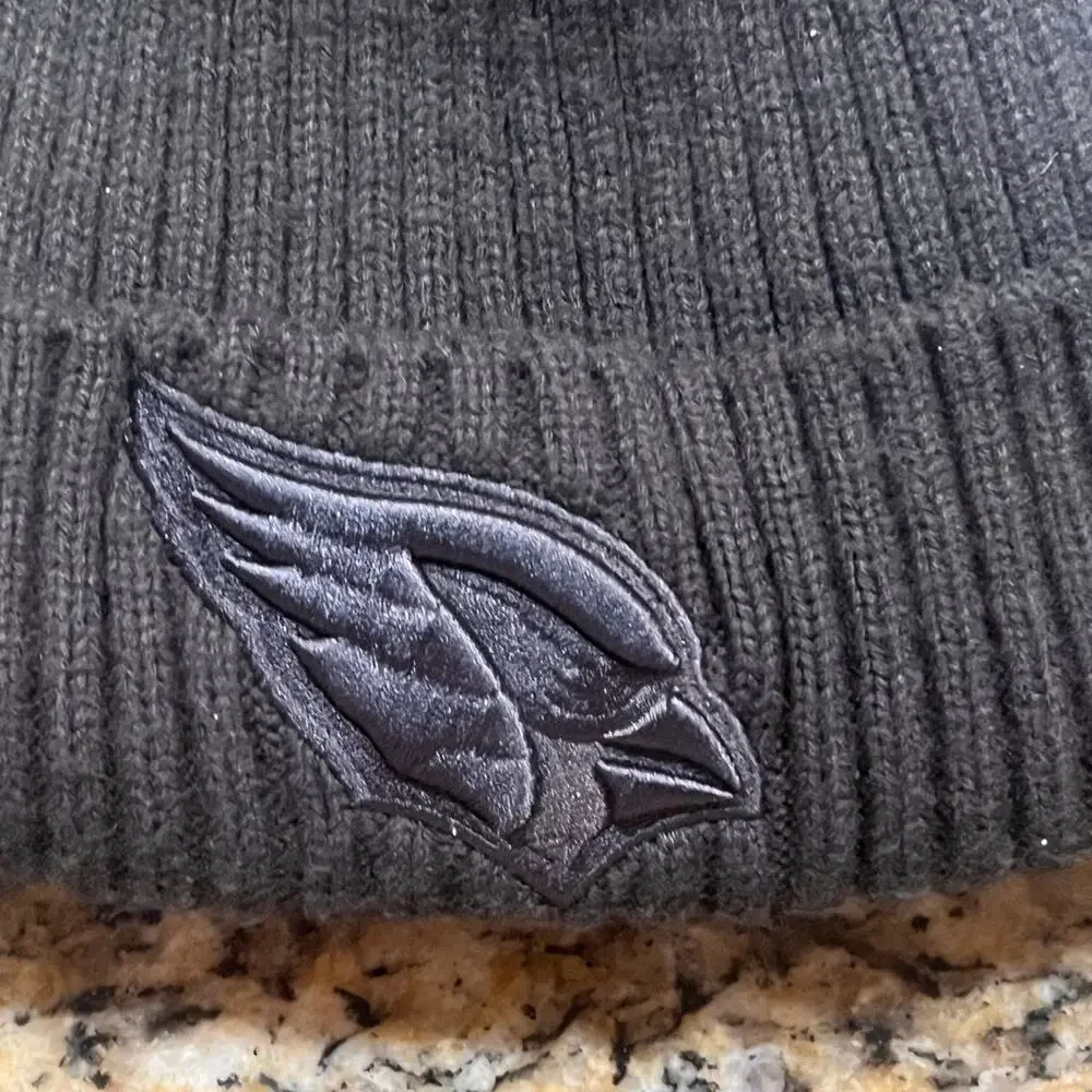 Arizona‎ Cardinals Youth Black Knit Beanie Fleece Lined New Era Winter Hat